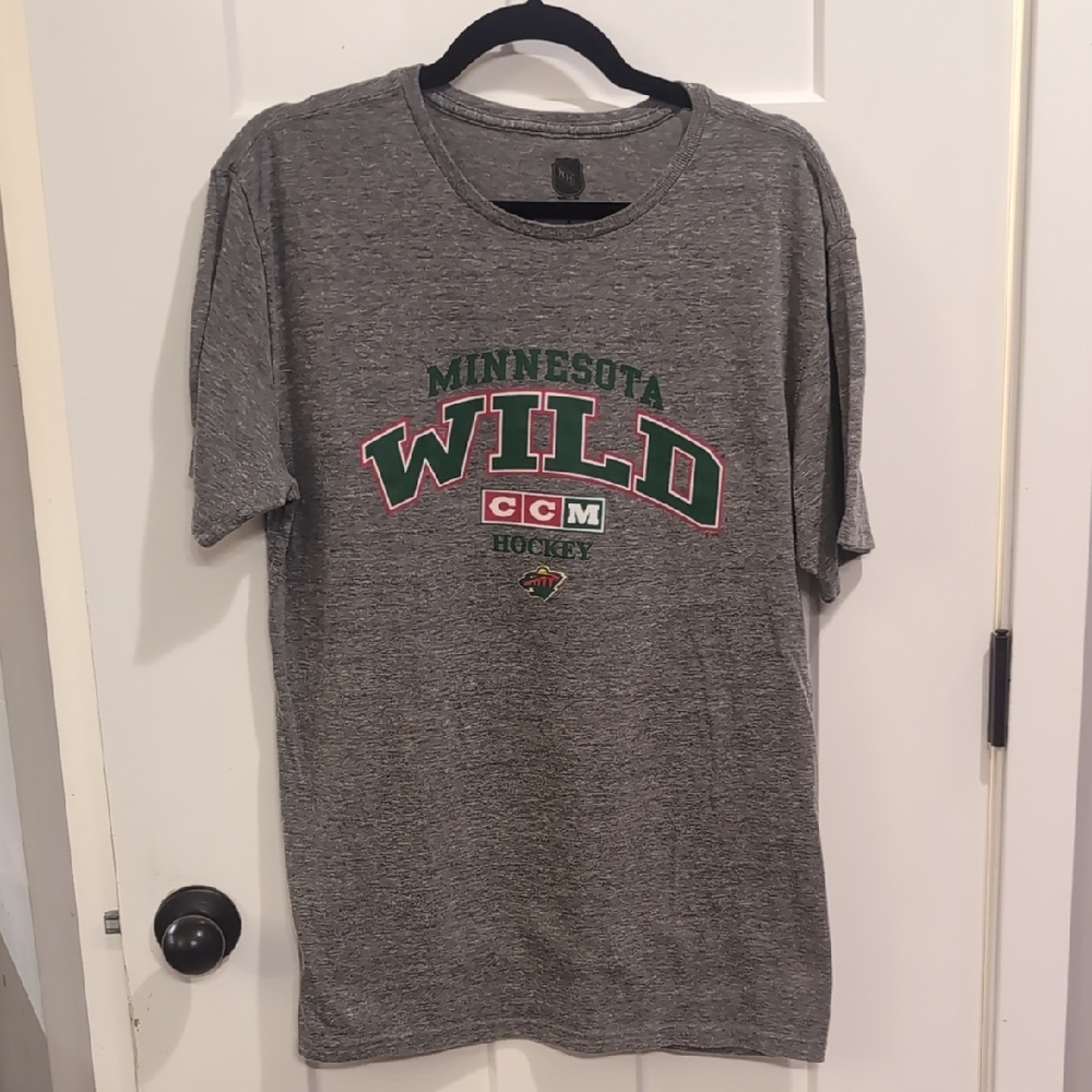 CCM Gray Short Sleeve Tee Athletic Style